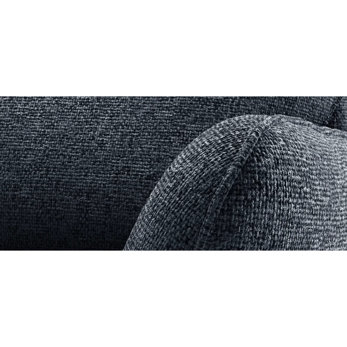 Palma Navy Chenille Fabric Corner Sofa – image 7