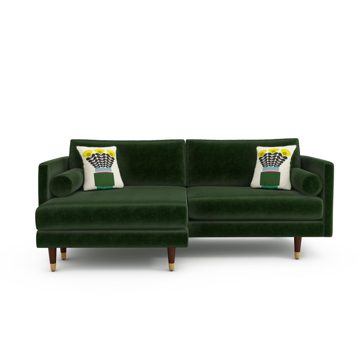 Orla Kiely Mimosa Large Chaise Sofa, Brass, 2.5 Seat – image 4