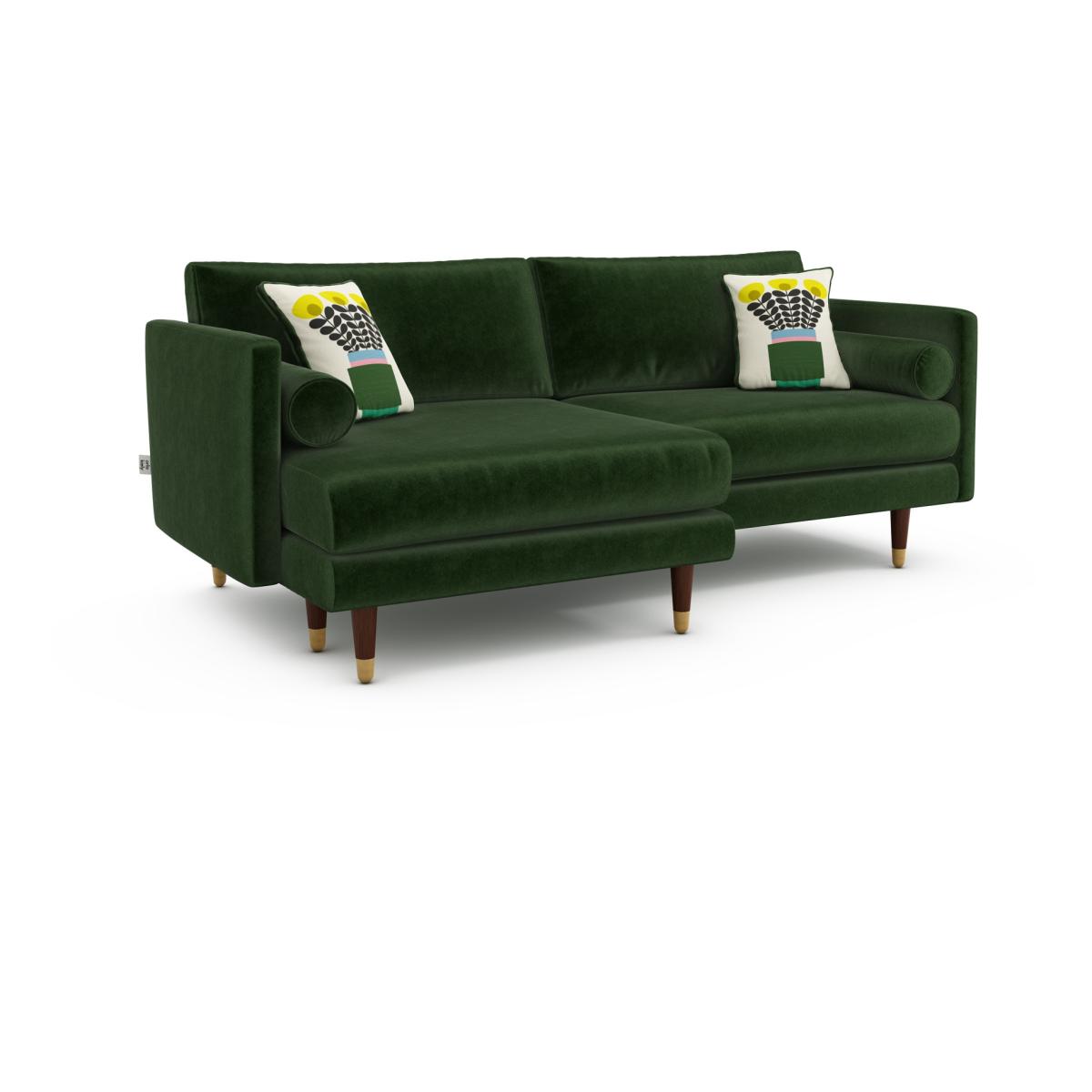 Orla Kiely Mimosa Large Chaise Sofa, Brass, 2.5 Seat – image 5