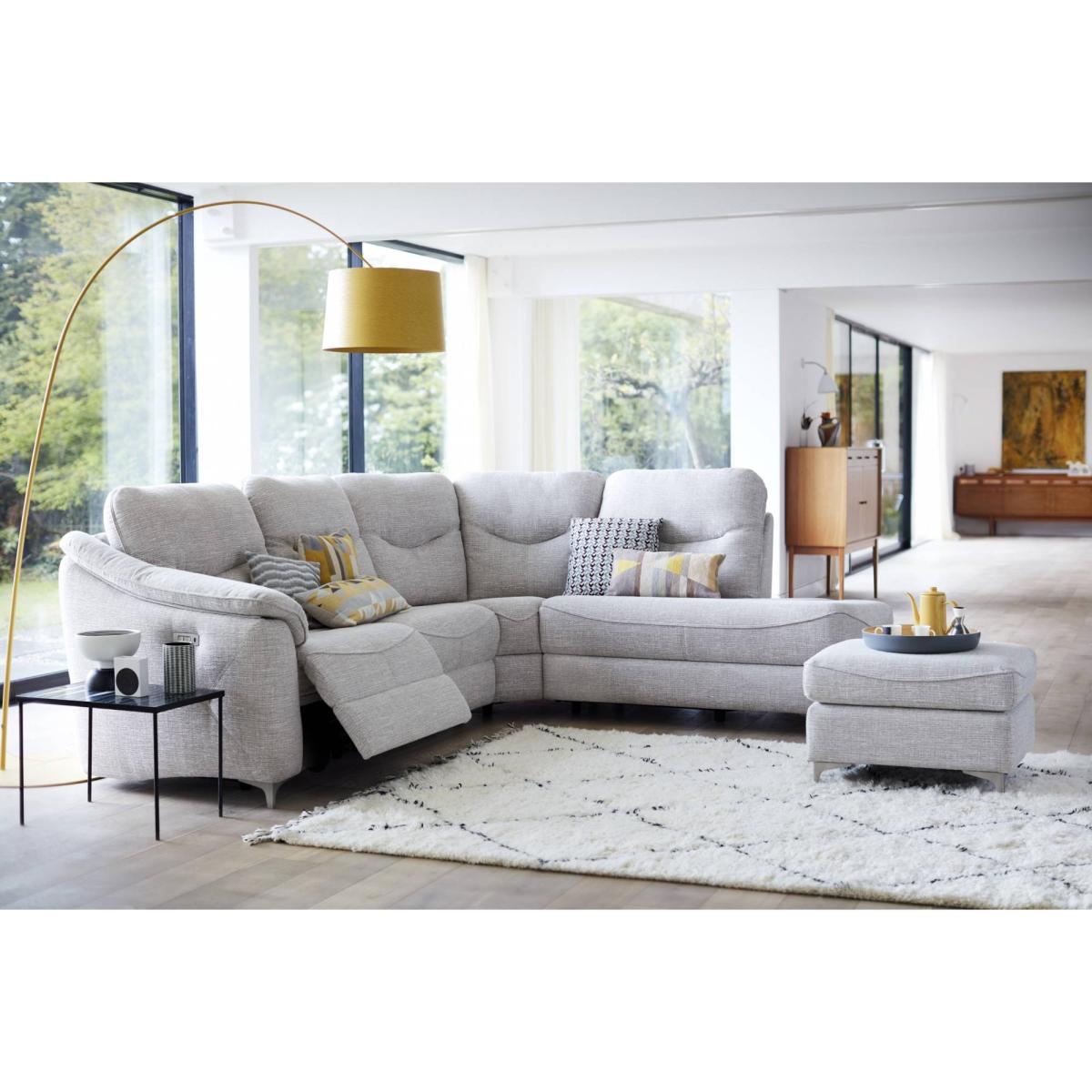 G Plan Jackson Fabric 3 Seat Corner Sofa W/Chaise RHF – image 3