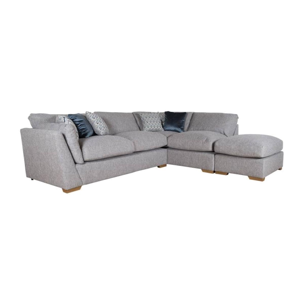 Phoebe 4 Seater Corner Sofa With Footstool - Verona Fabric - Left Hand Facing LH2/RFC/FST – image 1