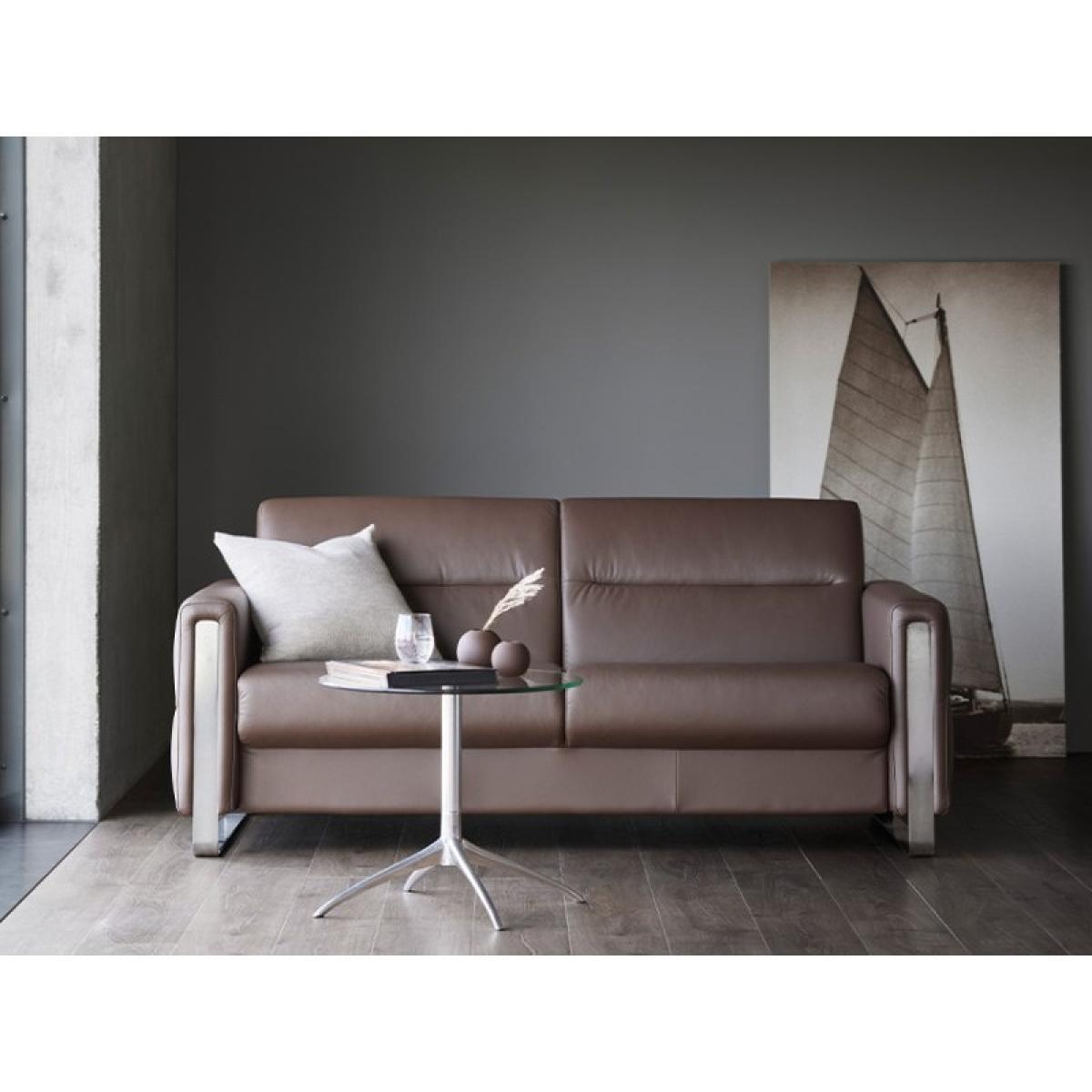 Stressless Fiona Leather 2 Seater Sofa - Noblesse Leather - 1 x Wood Arm LHF – image 2