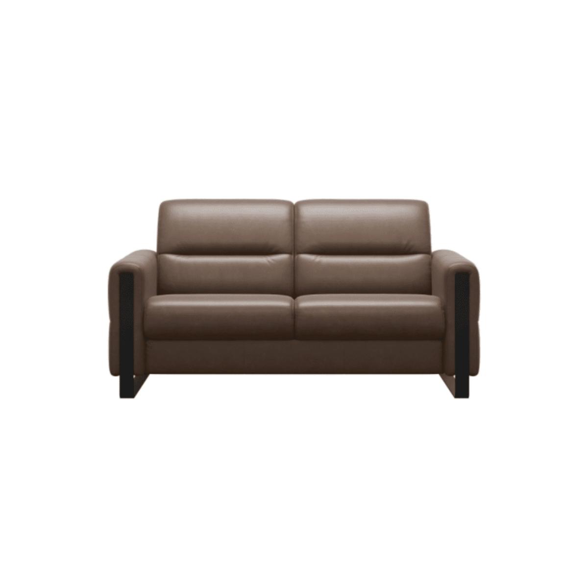 Stressless Fiona Leather 2 Seater Sofa - Noblesse Leather - 1 x Wood Arm LHF – image 4