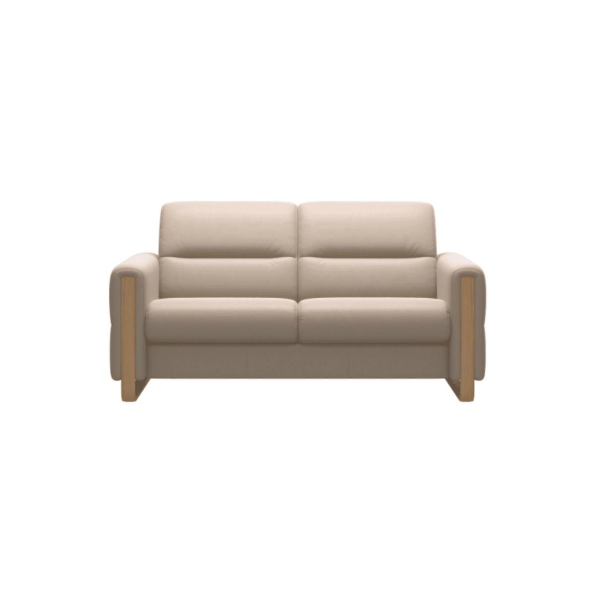 Stressless Fiona Leather 2 Seater Sofa - Noblesse Leather - 1 x Wood Arm LHF – image 5