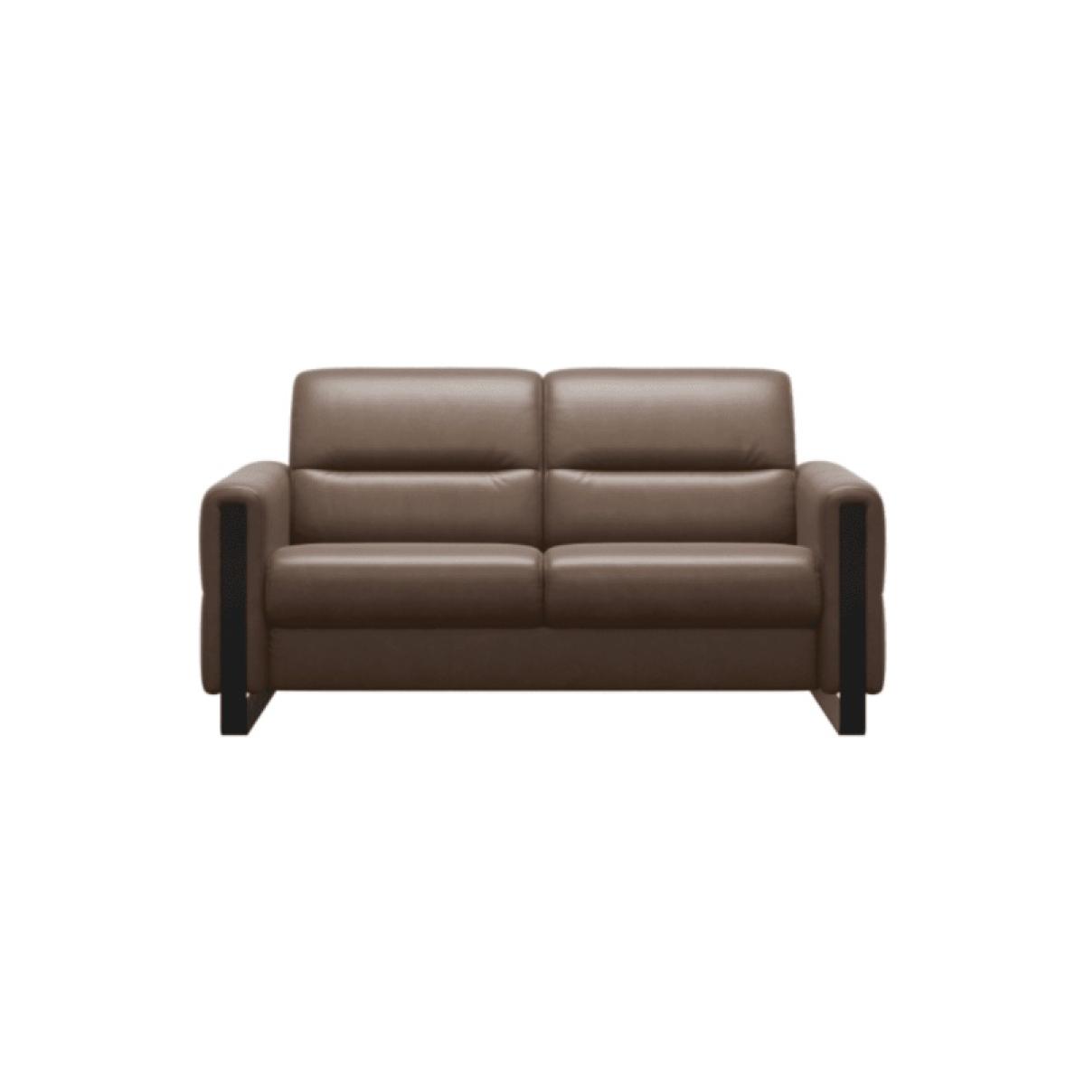 Stressless Fiona Leather 2 Seater Sofa - Noblesse Leather - 1 x Wood Arm LHF – image 8