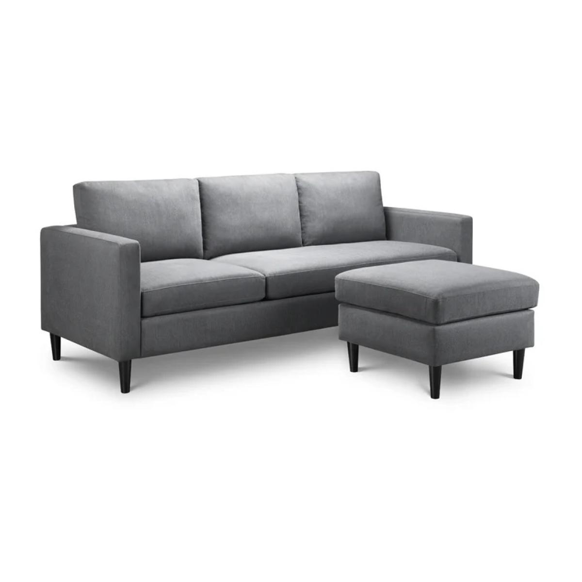 Julian Bowen Marant Corner Sofa In Grey – image 3
