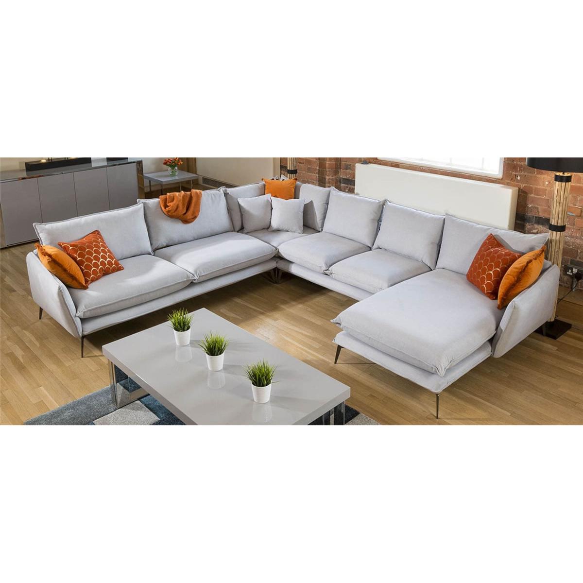 Rachel Grand U Shape Designer Modular Sofa Many Fabrics 3.3 x 3.15m – image 2