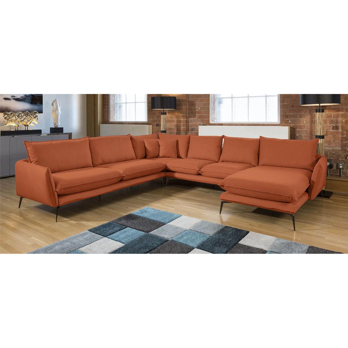 Rachel Grand U Shape Designer Modular Sofa Many Fabrics 3.3 x 3.15m – image 7