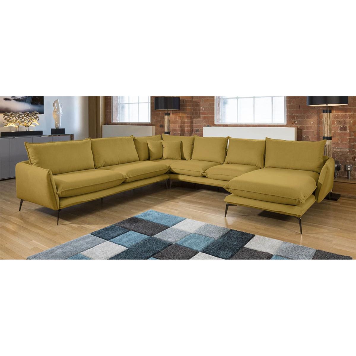 Rachel Grand U Shape Designer Modular Sofa Many Fabrics 3.3 x 3.15m – image 9