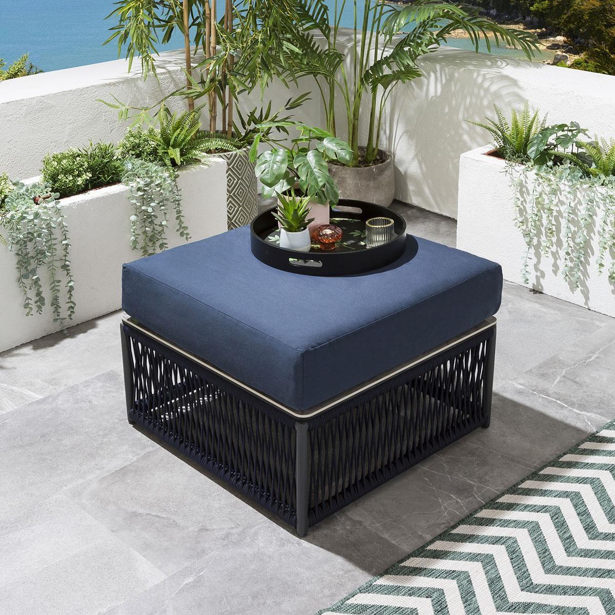 Quatropi Garden Corner Sofa - Luxury Modular Outdoor Sofa Set 6pc Blue – image 8