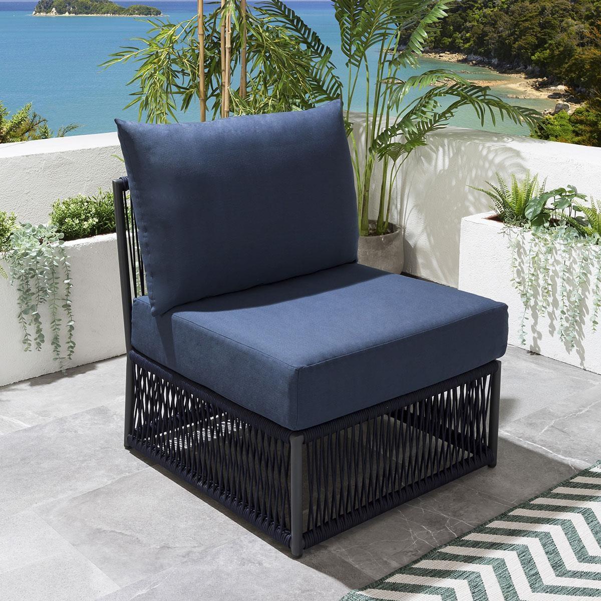 Quatropi Garden Corner Sofa - Luxury Modular Outdoor Sofa Set 6pc Blue – image 9
