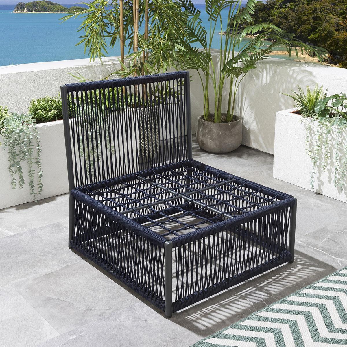 Quatropi Garden Corner Sofa - Luxury Modular Outdoor Sofa Set 6pc Blue – image 10