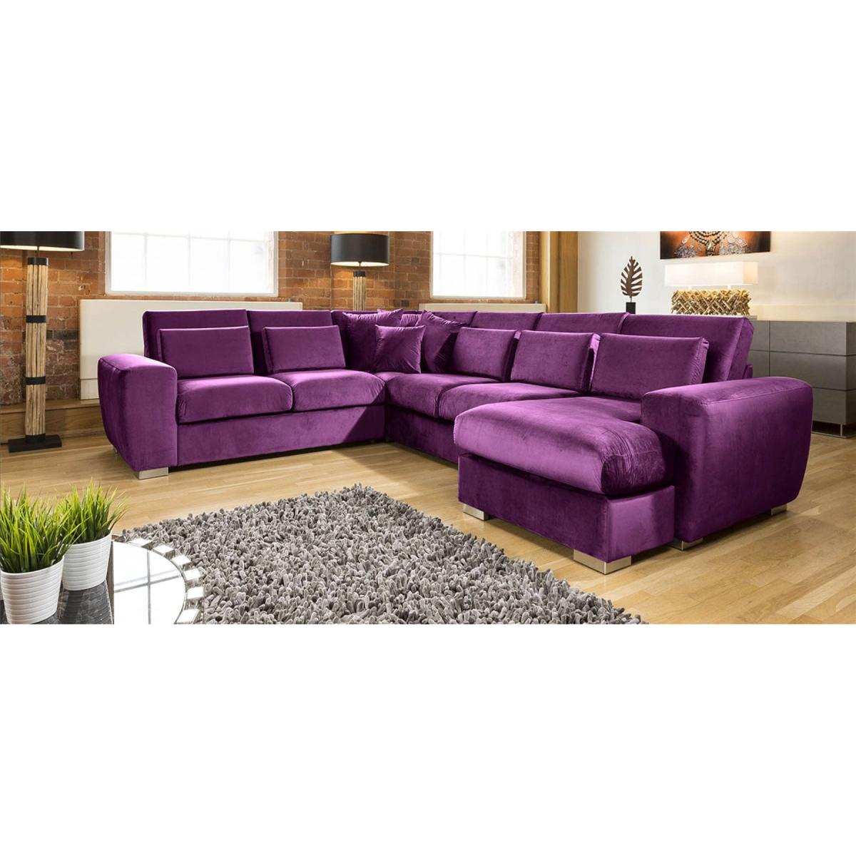 Quatropi Ohio Luxury L Shape Velvet Corner Sofa 6 Seater Chaise 14R – image 11