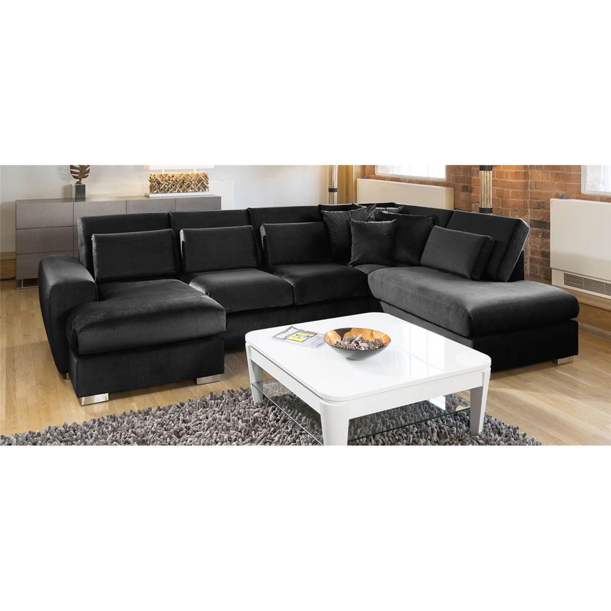 Luxury Corner Sofa Velvet Quatropi Ohio Large 5 Seater L Shaped 33R – image 5