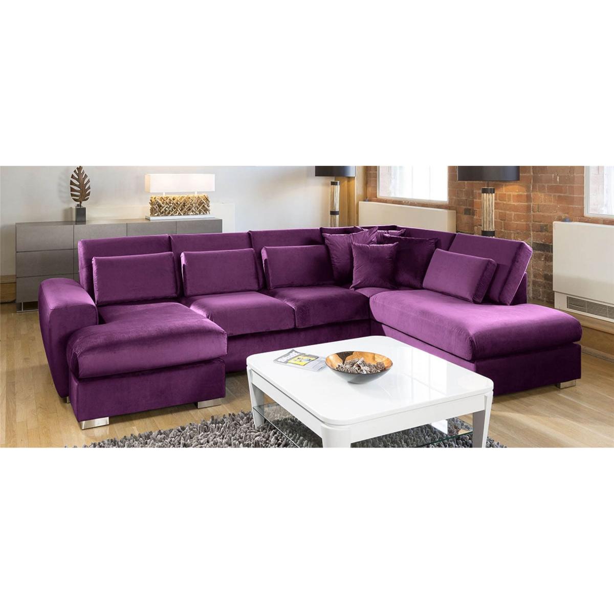 Luxury Corner Sofa Velvet Quatropi Ohio Large 5 Seater L Shaped 33R – image 8