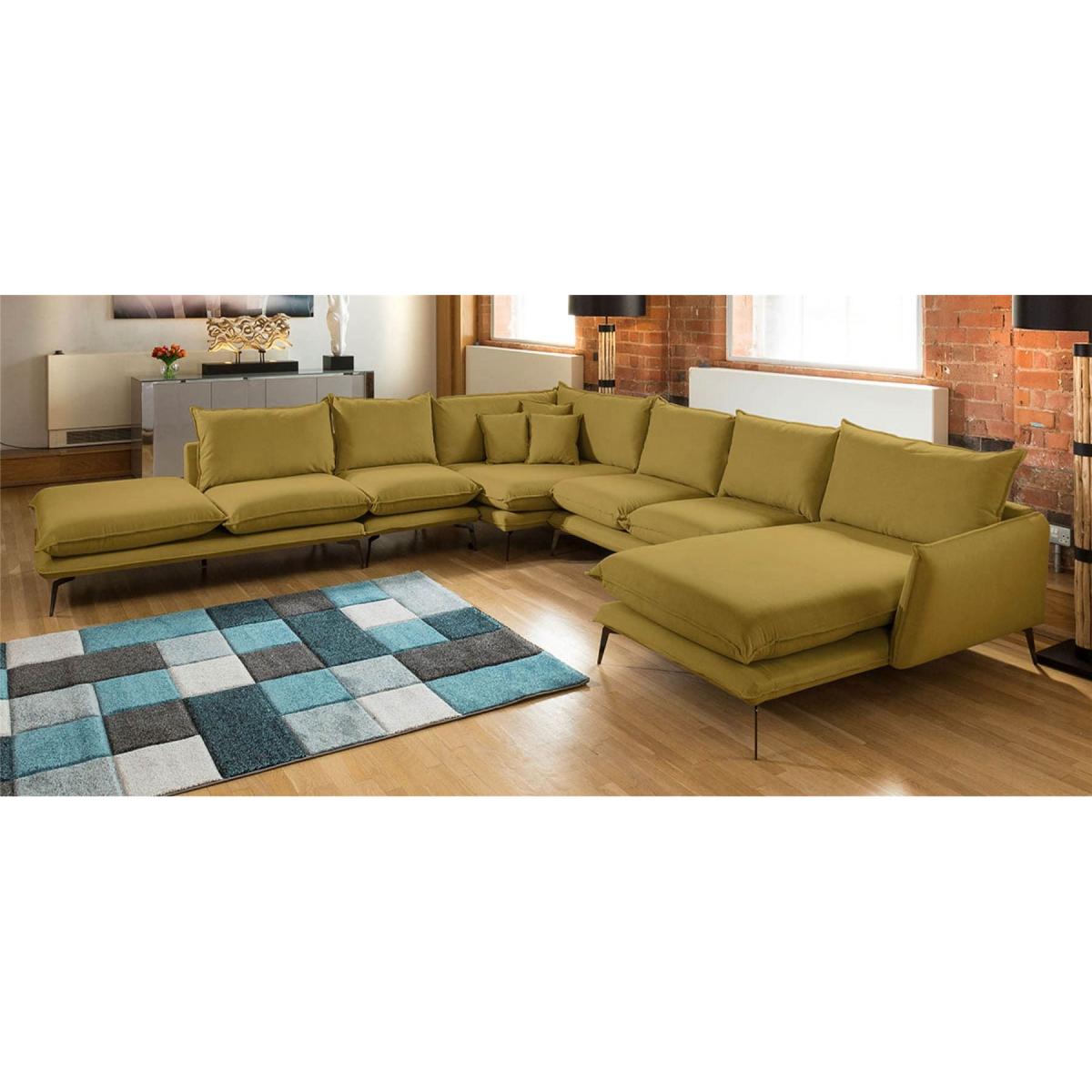 Rachel Grand U Shape Oversize Corner Modular Sofa Many Fabrics 3.64 x 3.75m – image 5