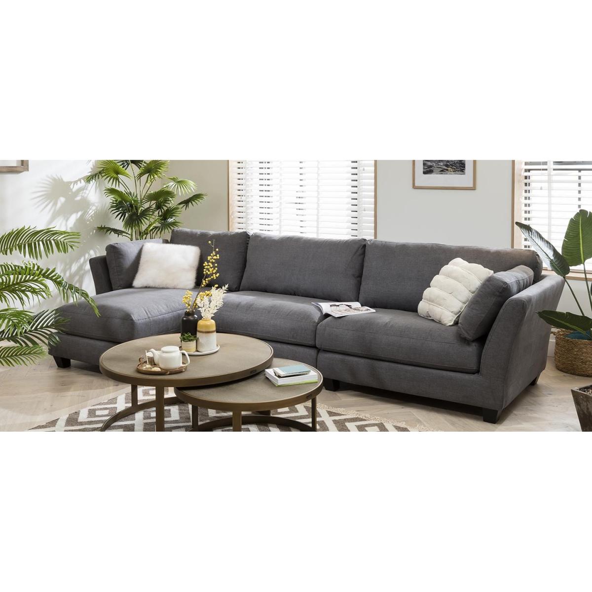 4 Seater Modern Modular Chaise Sofa 334x162cm Premium Custom Fabric – image 3