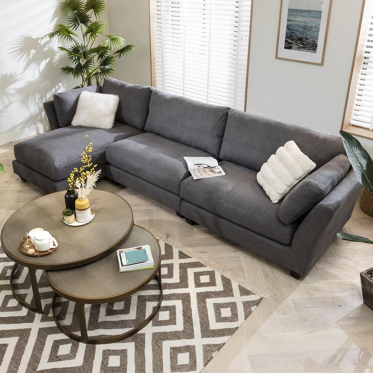 4 Seater Modern Modular Chaise Sofa 334x162cm Premium Custom Fabric – image 4