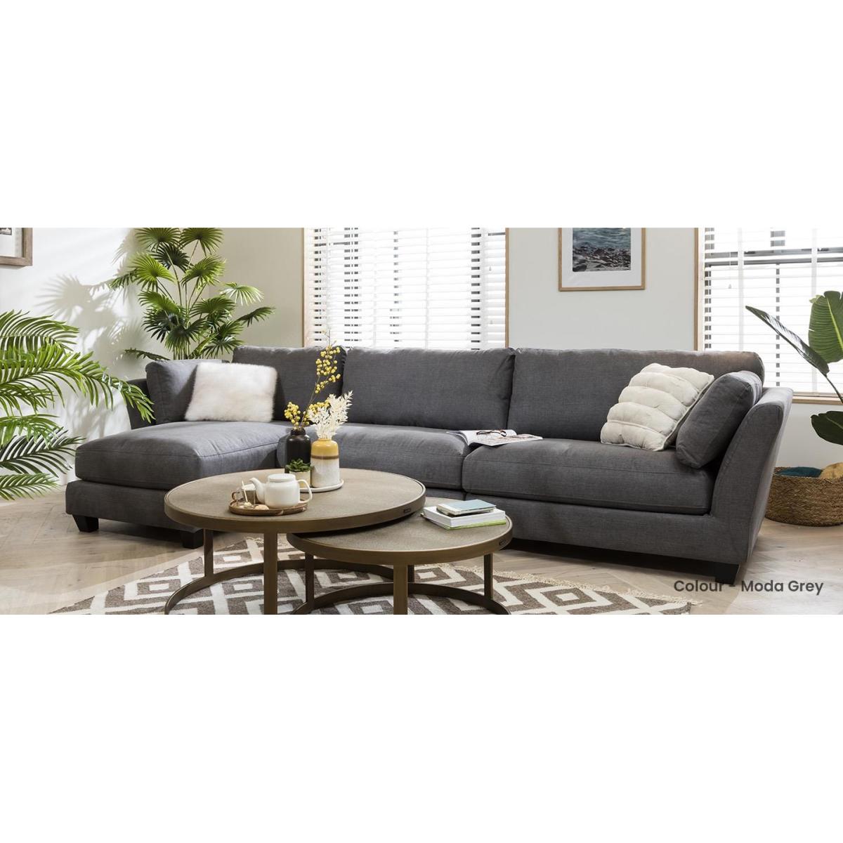 4 Seater Modern Modular Chaise Sofa 334x162cm Premium Custom Fabric – image 8
