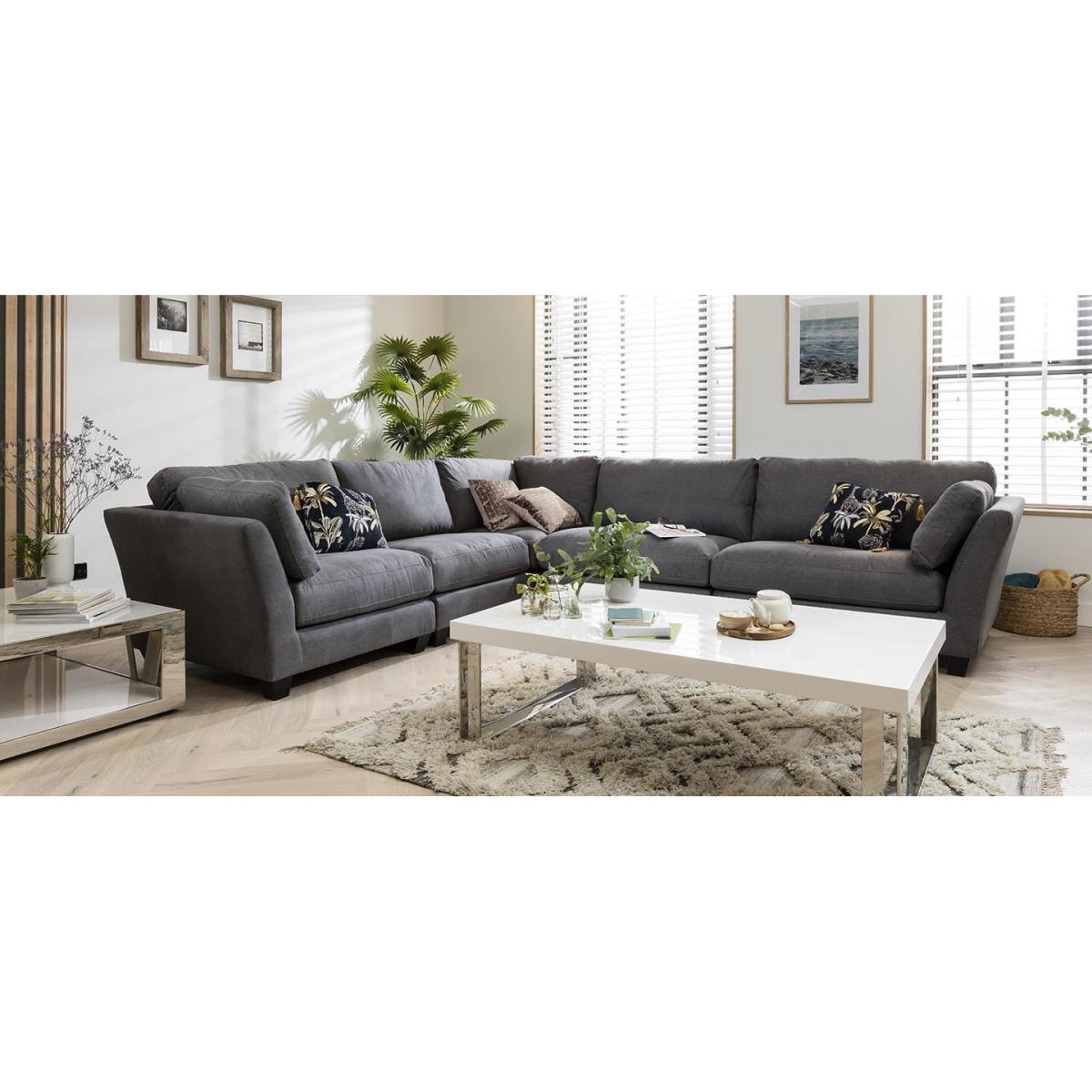 Quatropi Premium Large Corner Sofa Grey 282x332cm - In Stock Quick Delivery – image 2