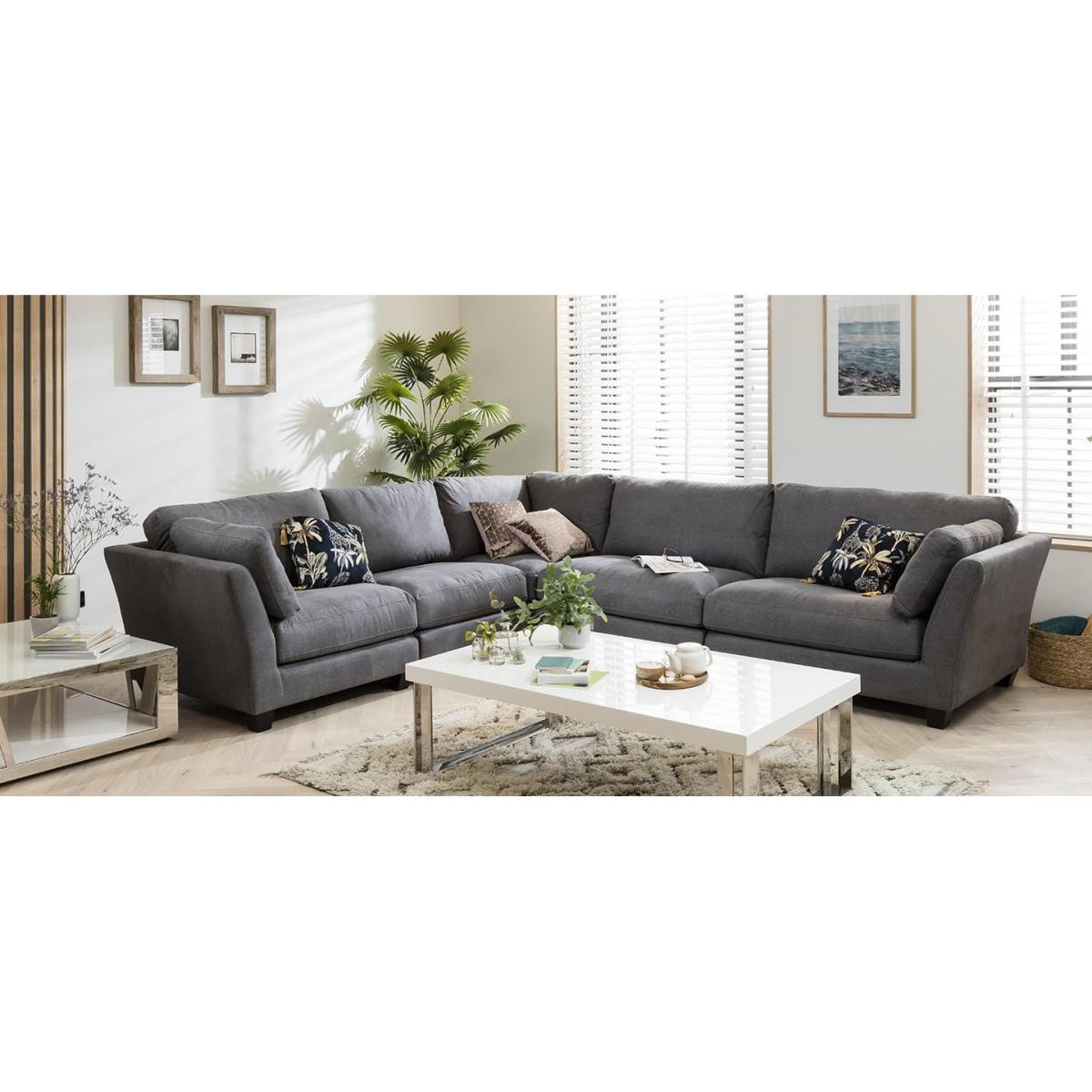Quatropi Premium Large Corner Sofa Grey 282x332cm - In Stock Quick Delivery – image 3