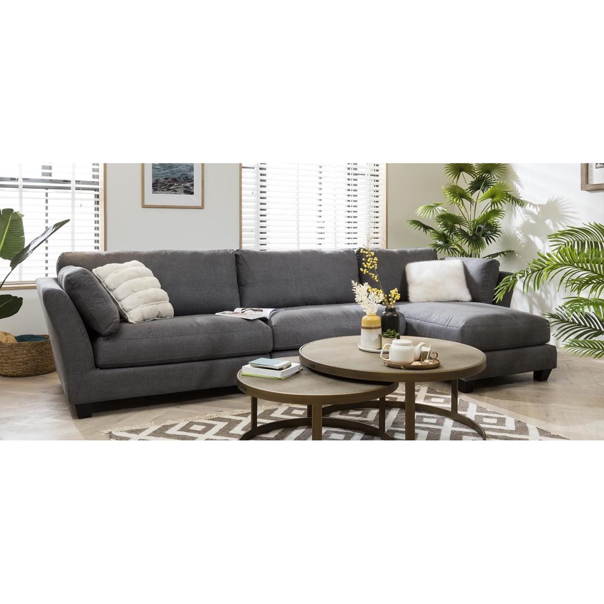Modern Modular 4 Seater Chaise Sofa 334x162cm Premium Custom Fabric – image 2