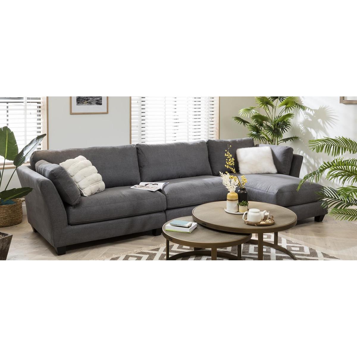 Modern Modular 4 Seater Chaise Sofa 334x162cm Premium Custom Fabric – image 3