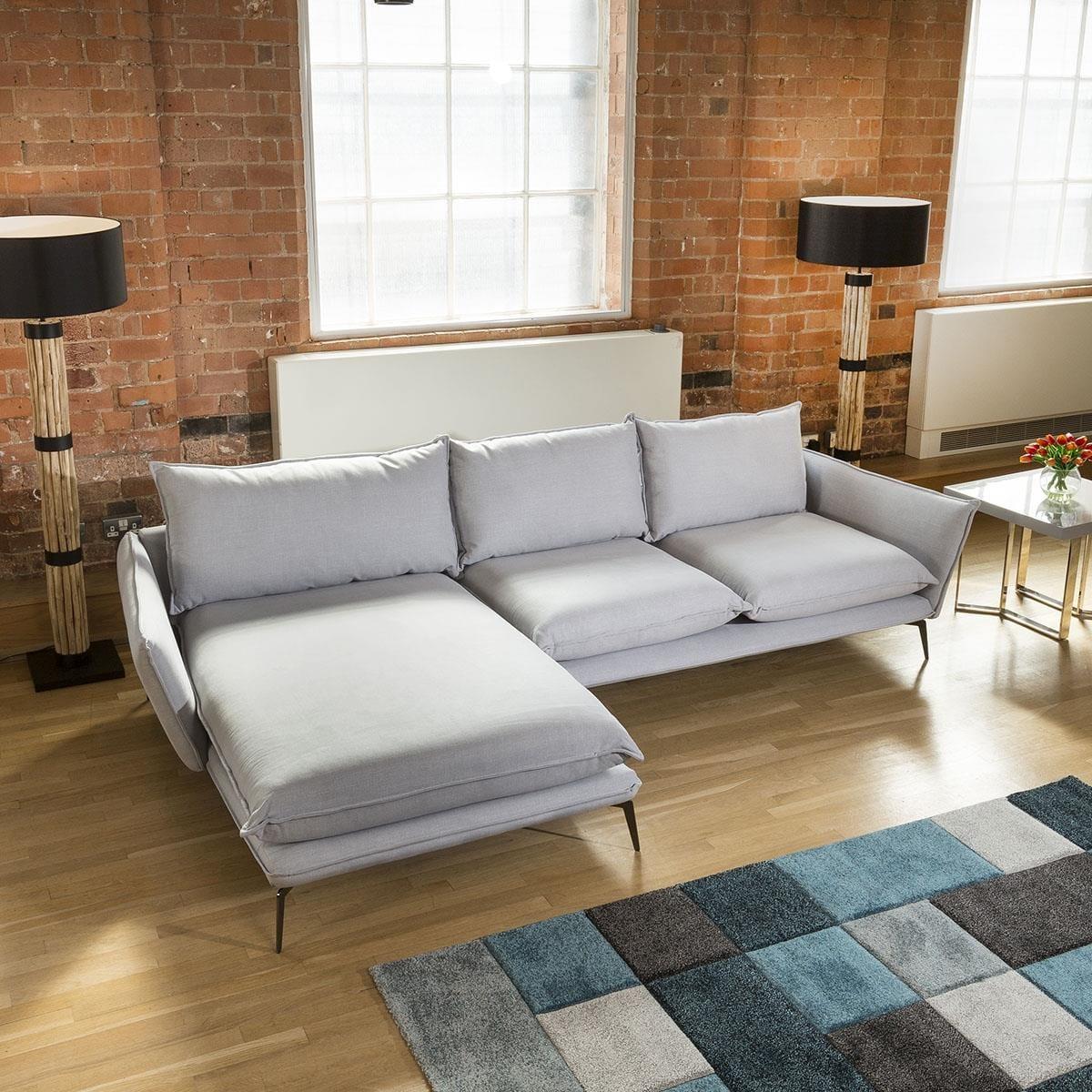 Rachel Extra Large L Shape Modular Sofa Chaise Many Fabrics 3.0 x 1.8m – image 1