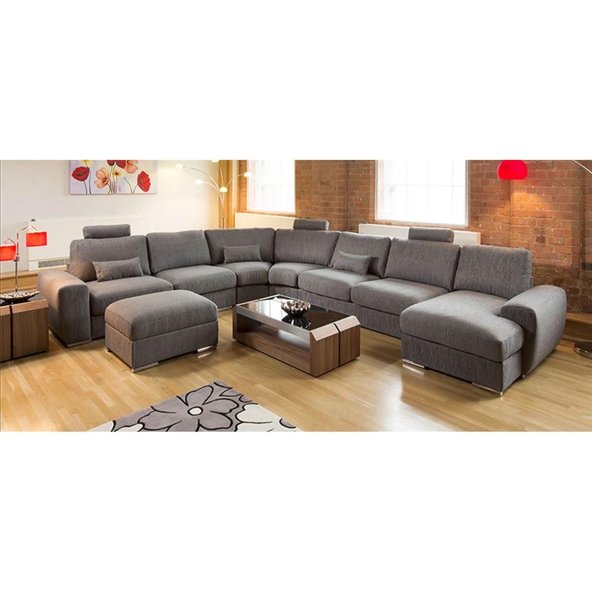 Massive Ultra Modern Quality Sofa Corner Group Footstool Grande 23RH – image 7