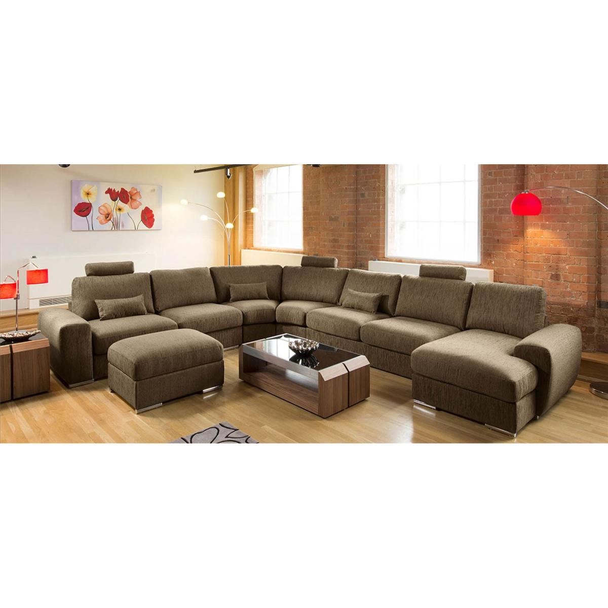 Massive Ultra Modern Quality Sofa Corner Group Footstool Grande 23RH – image 9