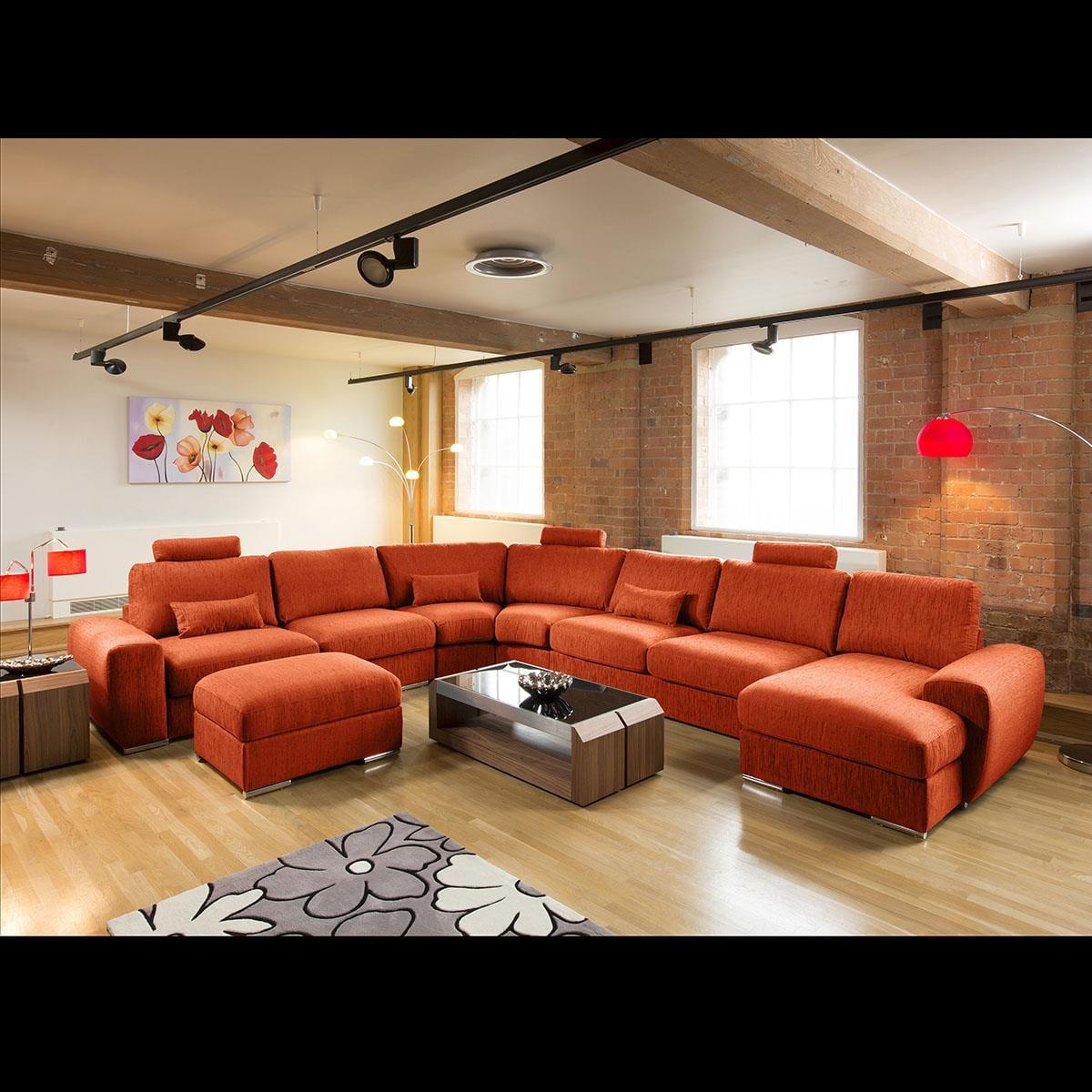 Massive Ultra Modern Quality Sofa Corner Group Footstool Grande 23RH – image 1