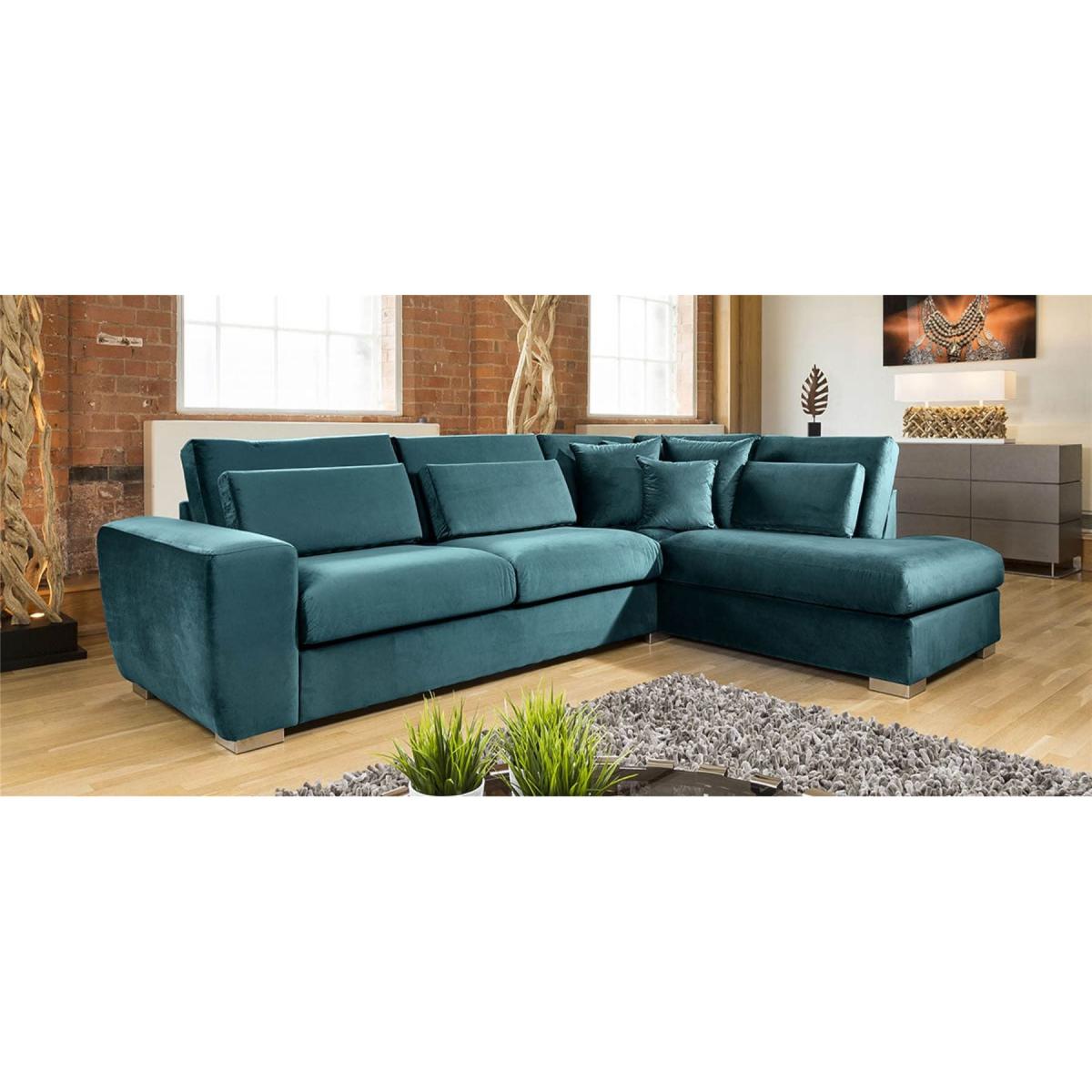 Quatropi Ohio Luxury L Shape Corner Sofa Soft Velvet Made to Order 2R – image 11