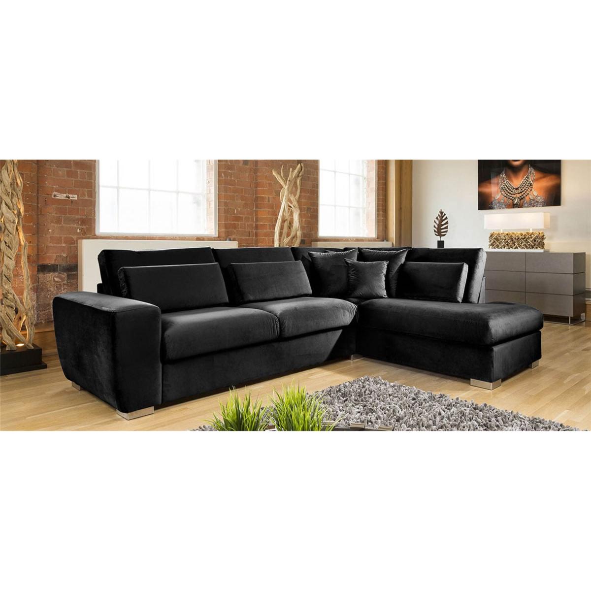 Quatropi Ohio Luxury L Shape Corner Sofa Soft Velvet Made to Order 2R – image 3