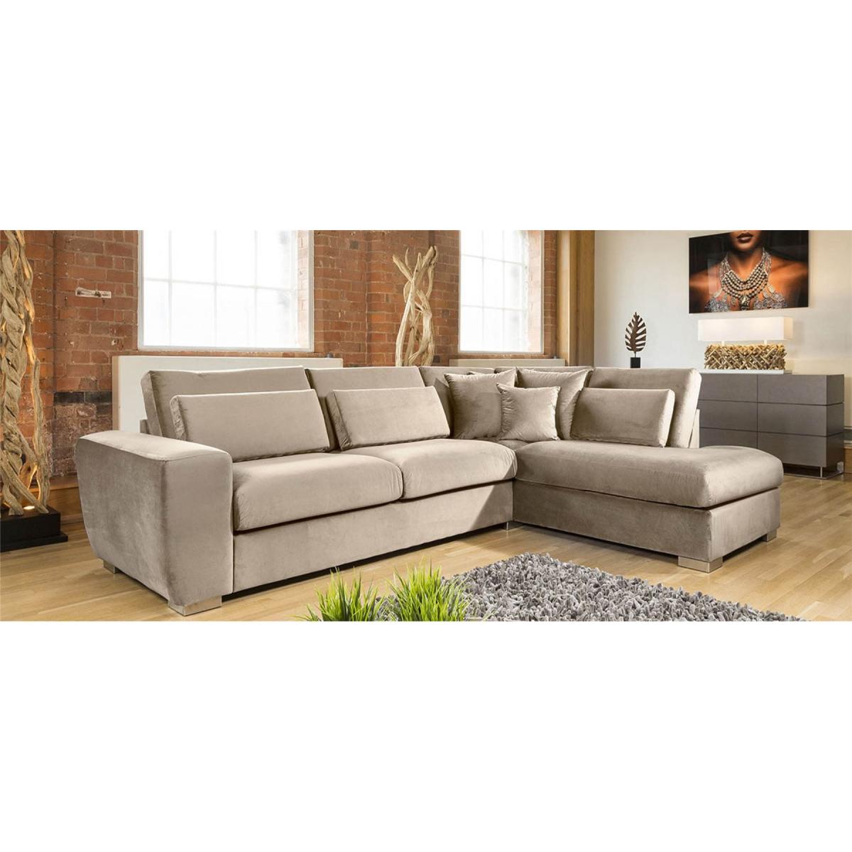 Quatropi Ohio Luxury L Shape Corner Sofa Soft Velvet Made to Order 2R – image 4