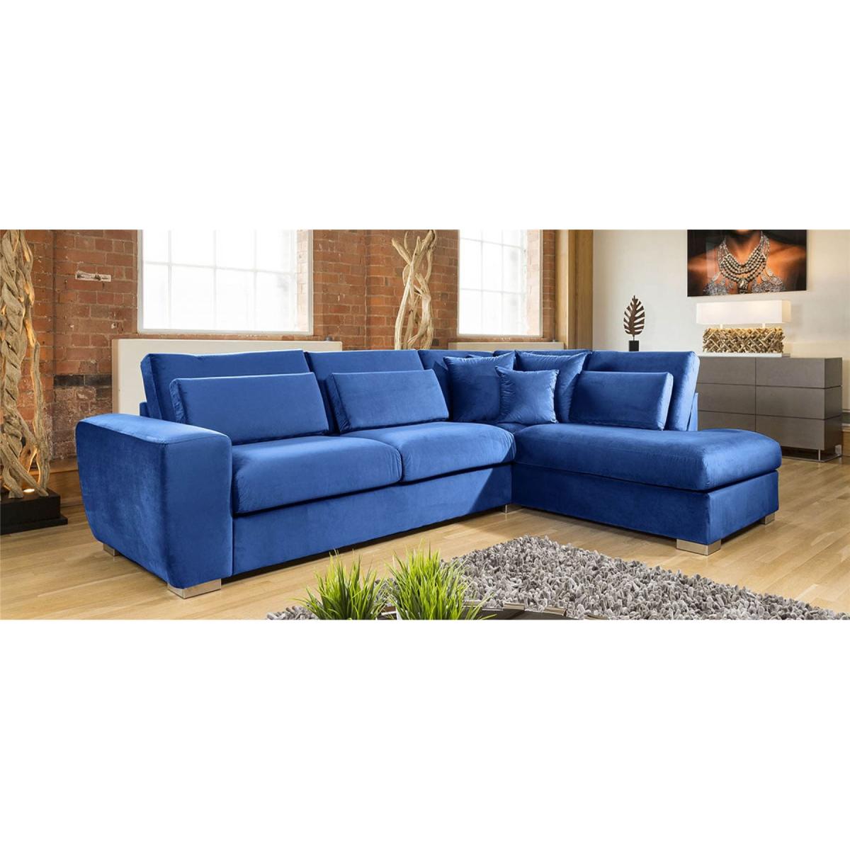 Quatropi Ohio Luxury L Shape Corner Sofa Soft Velvet Made to Order 2R – image 5
