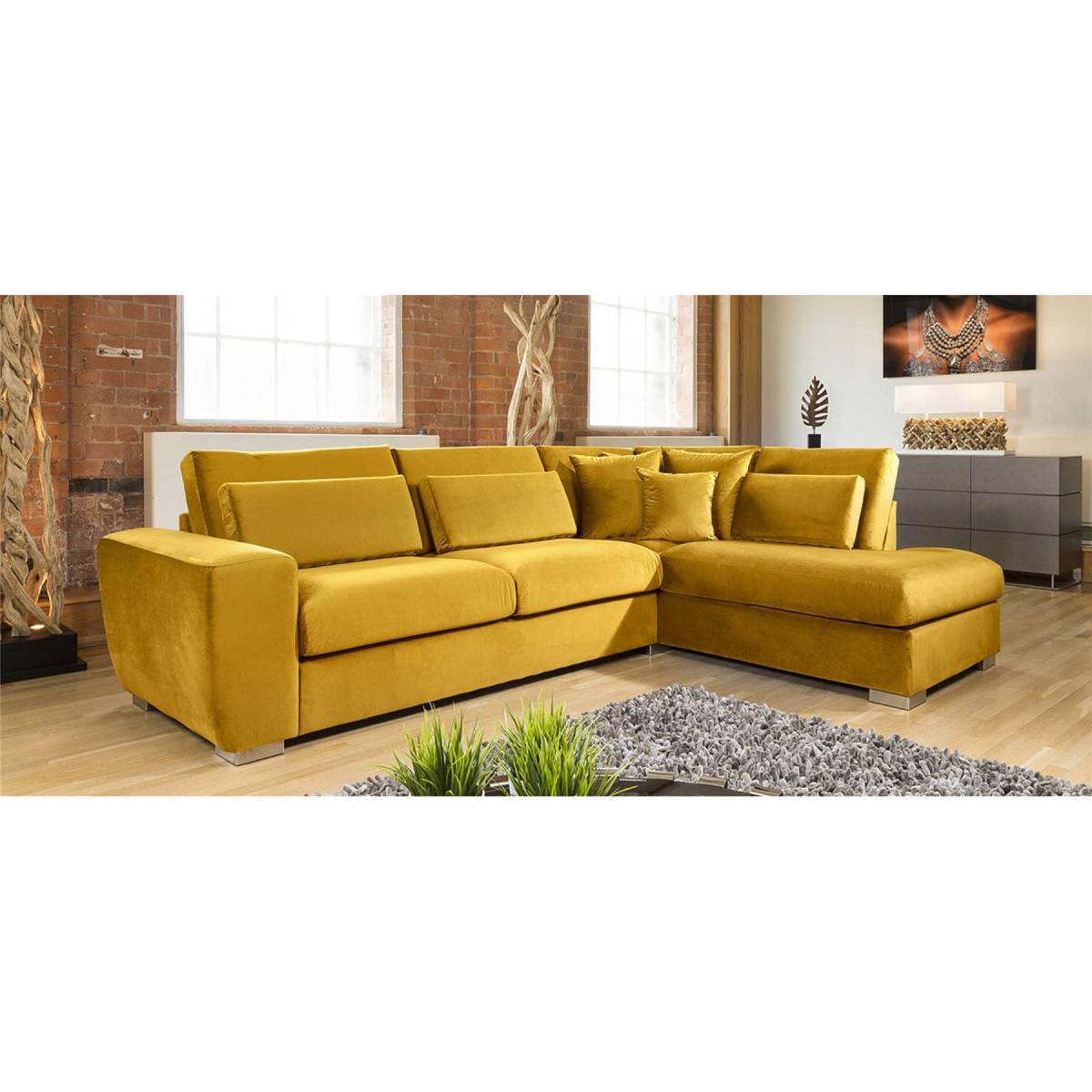 Quatropi Ohio Luxury L Shape Corner Sofa Soft Velvet Made to Order 2R – image 6