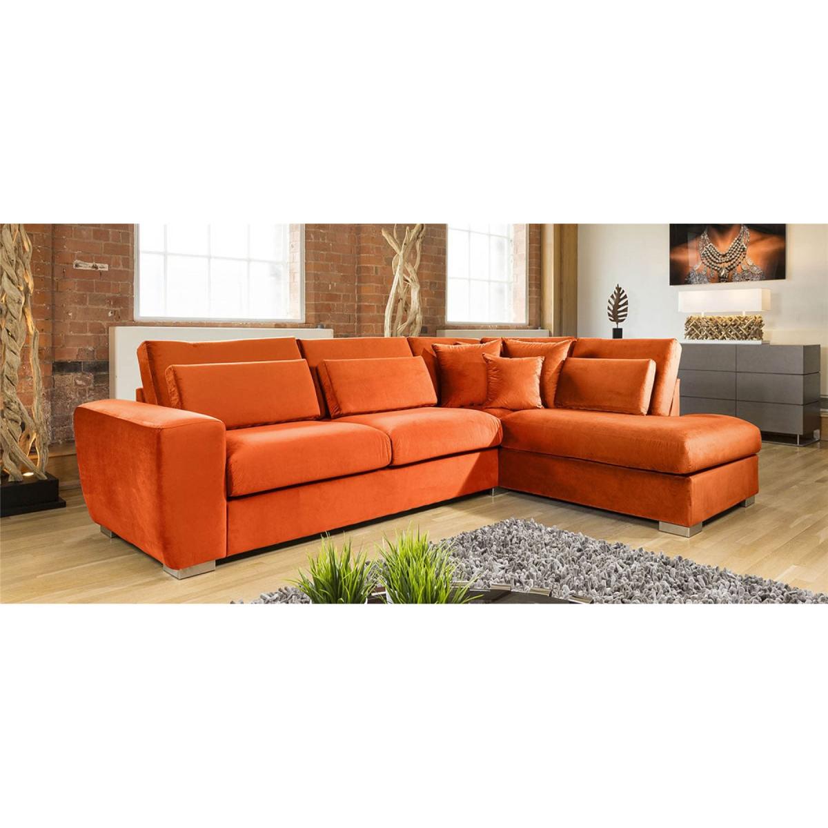Quatropi Ohio Luxury L Shape Corner Sofa Soft Velvet Made to Order 2R – image 7