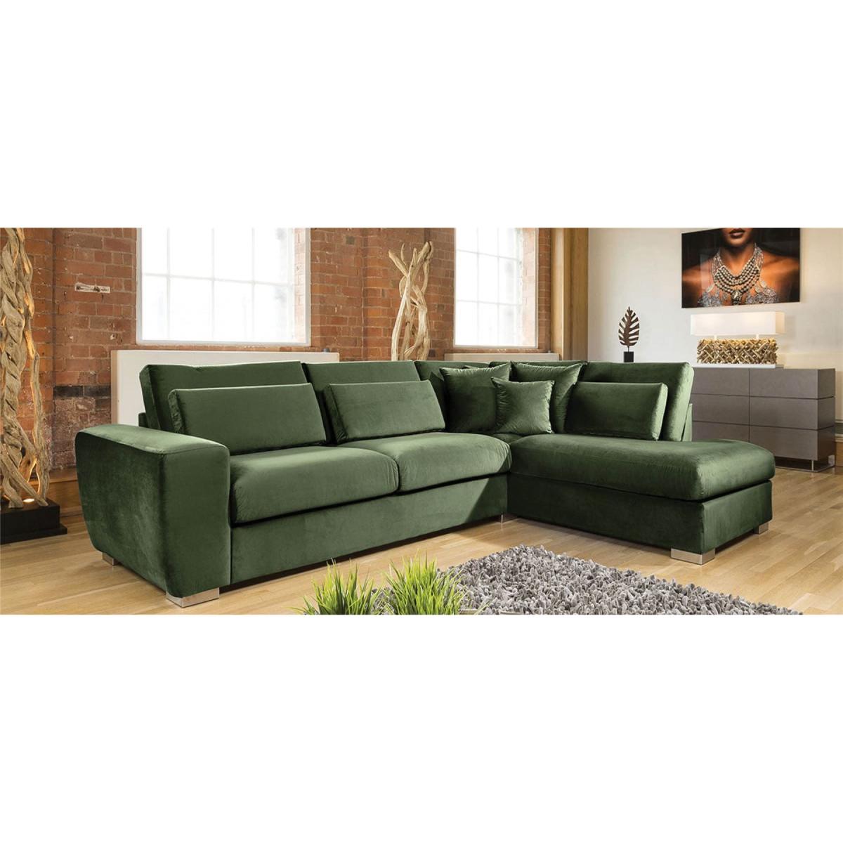 Quatropi Ohio Luxury L Shape Corner Sofa Soft Velvet Made to Order 2R – image 9