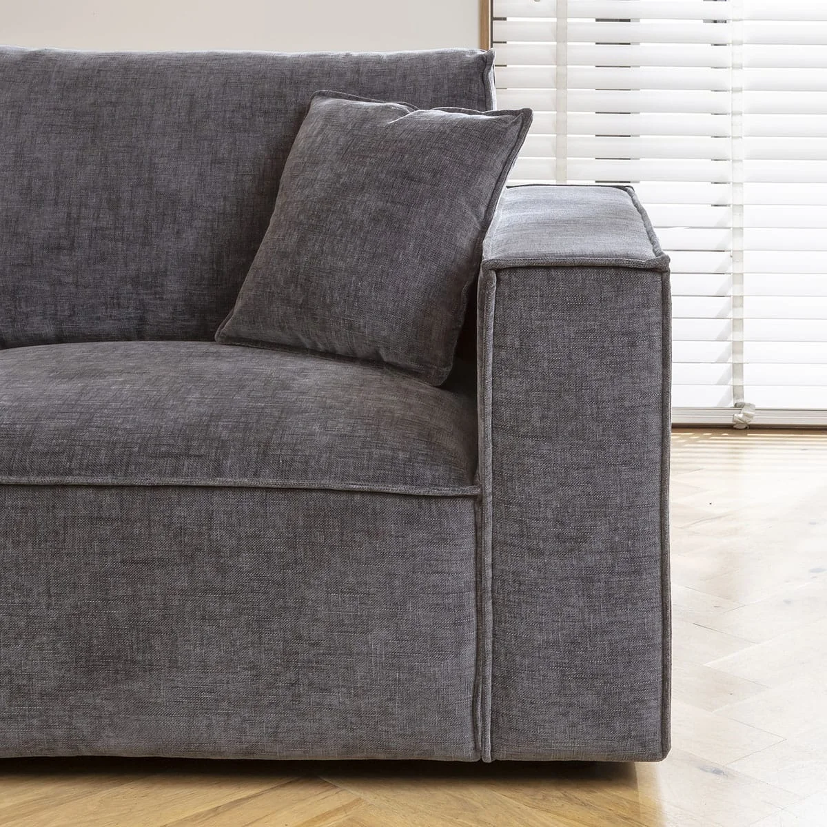 Modern Grey Corner Sofa 4 Seater Modular Couch 306x208cm – image 3