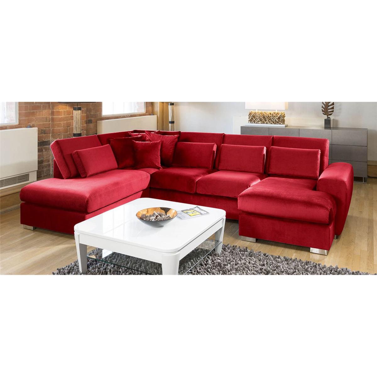 Stunning Corner Sofa Velvet Quatropi Ohio Large 5 Seater L Shaped 33L – image 7