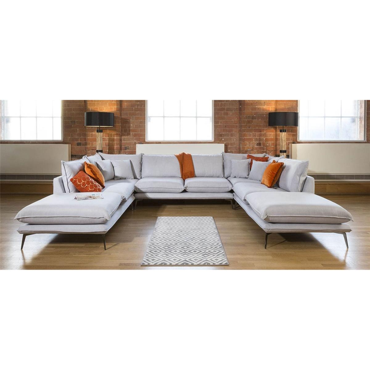Stunning Rachel Massive U Shape Modular Sofa Many Fabrics 3.45 x 2.55m – image 3