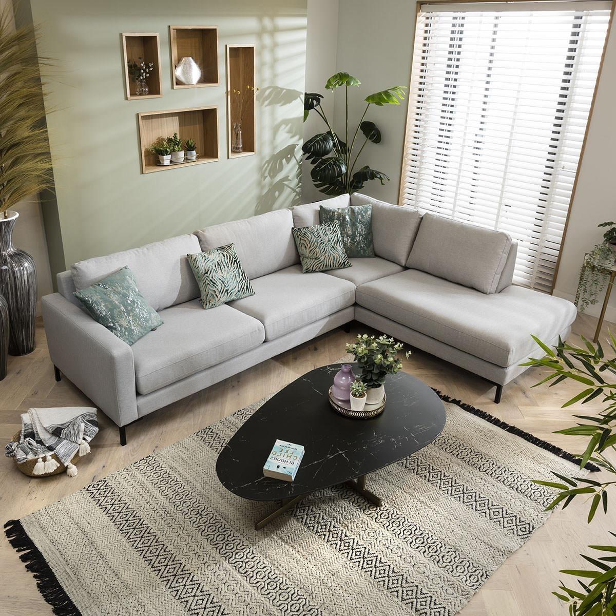 Premium Corner Sofa - Modern Right-Hand 4 Seater L-Shape - Choose Your Fabric - 290cm
