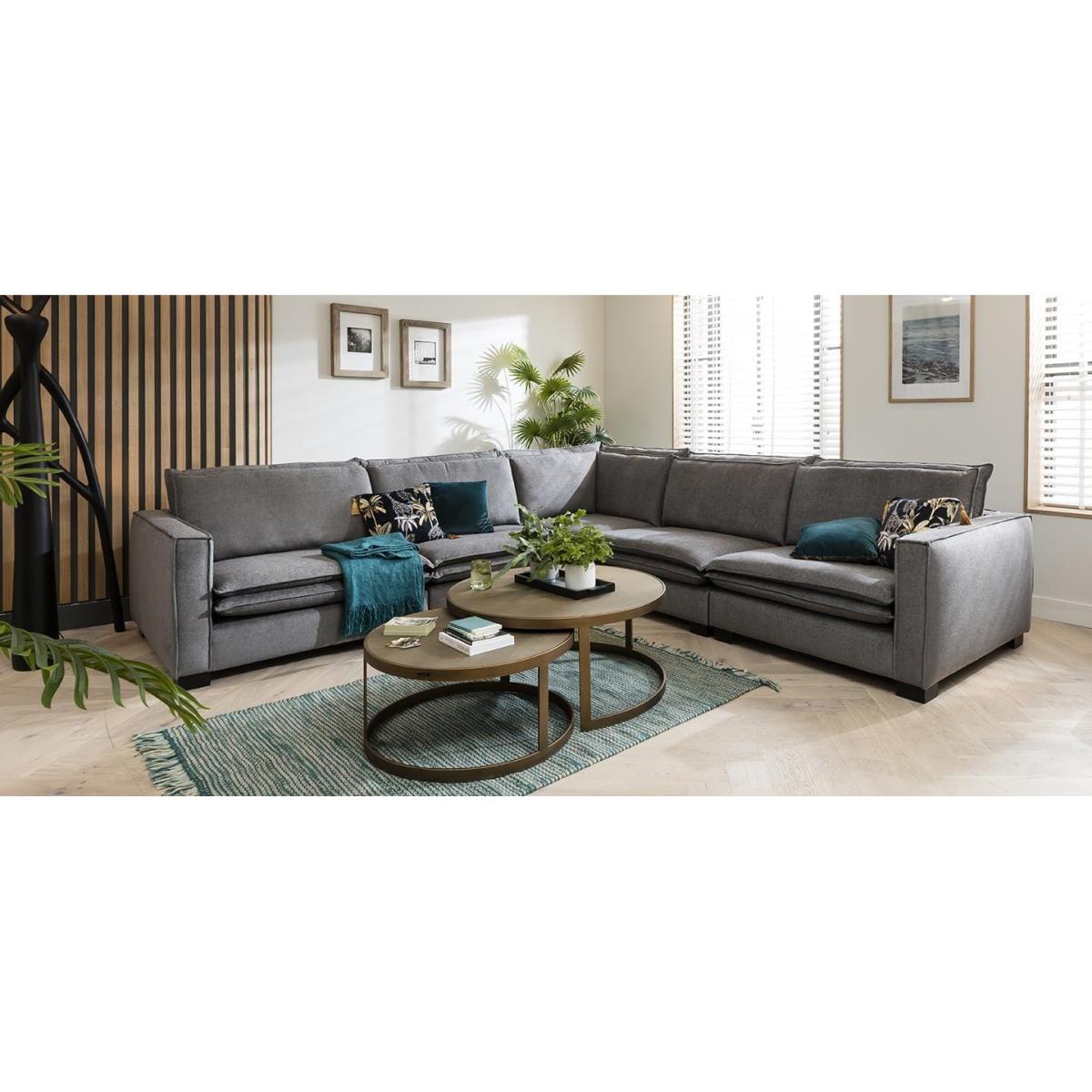 Quatropi 6 Seater Modular Corner Sofa - Right Hand L-Shape, Kyle 360x306cm – image 3