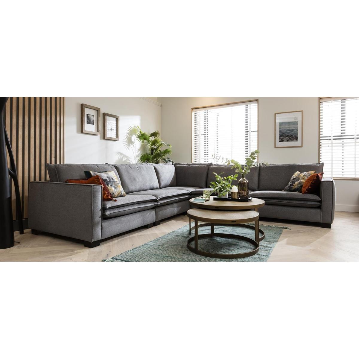Quatropi 6 Seater Modular Corner Sofa - Right Hand L-Shape, Kyle 360x306cm – image 5
