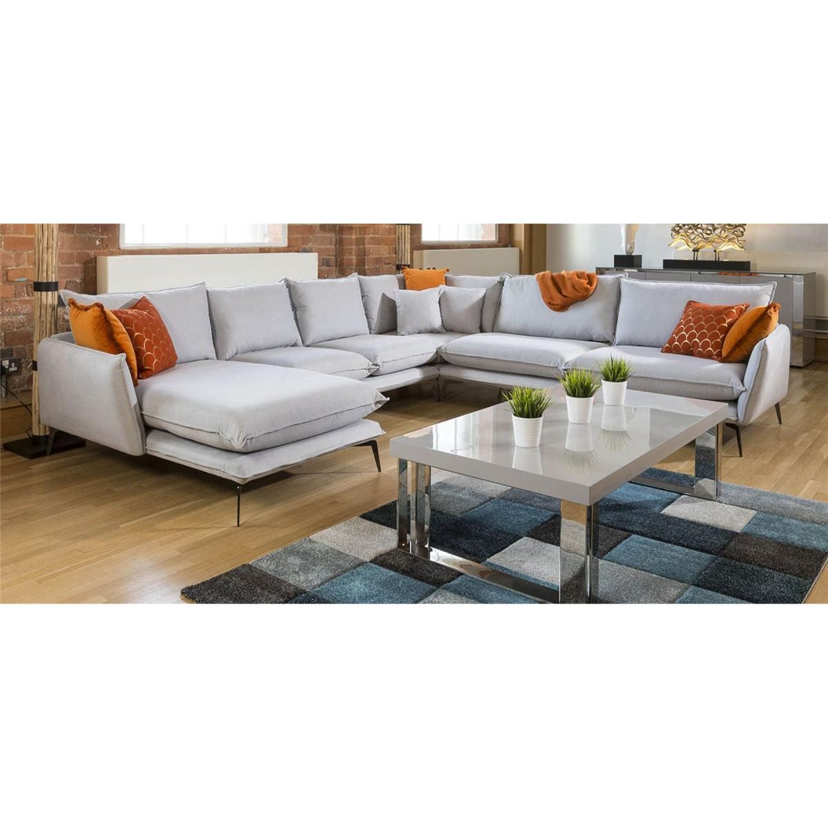 Rachel Giant U Shape Contemporary Modular Sofa Many Fabrics 3.3 x 3.15m – image 3