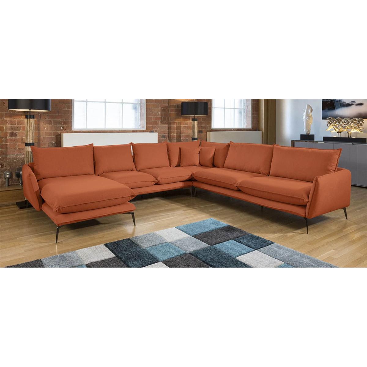 Rachel Giant U Shape Contemporary Modular Sofa Many Fabrics 3.3 x 3.15m – image 4