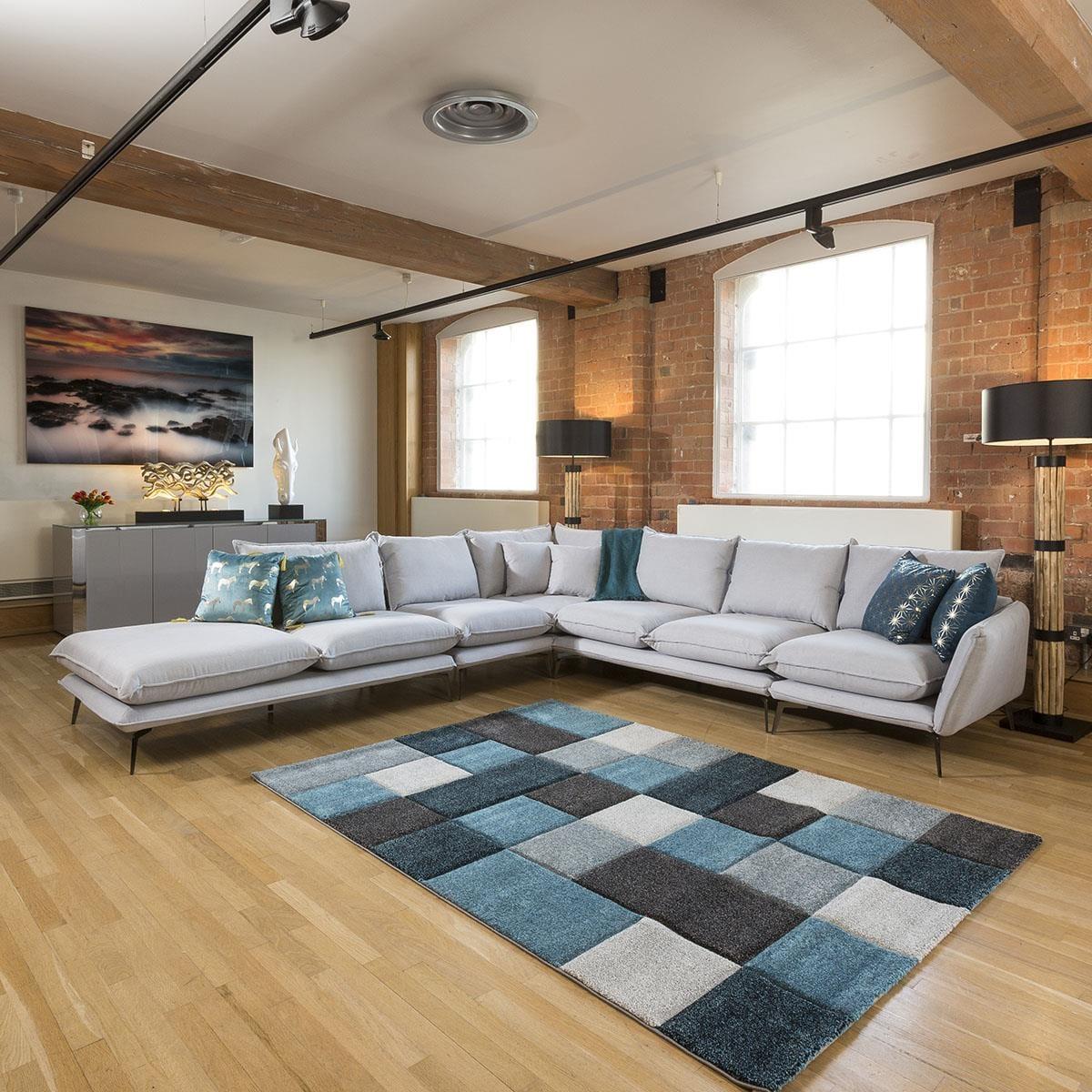 Rachel Extra Large L Shape Corner Modular Sofa Many Fabrics 3.25 x 3.25m – image 1