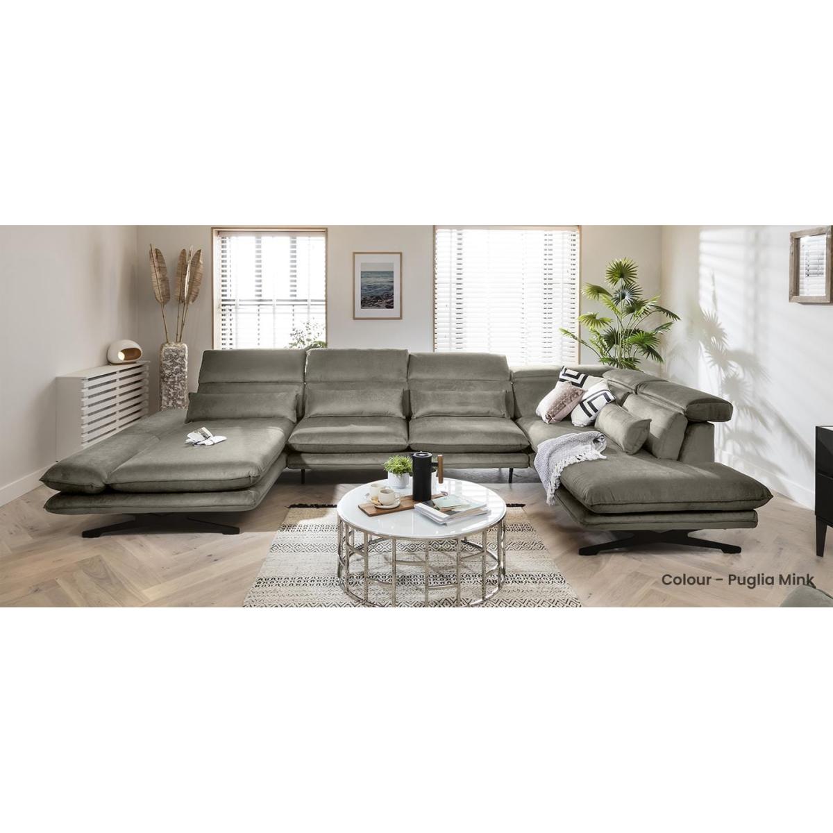 Quatropi 6 Seater Modular Corner Sofa - Right Hand Open End, Reid 430x236cm – image 7