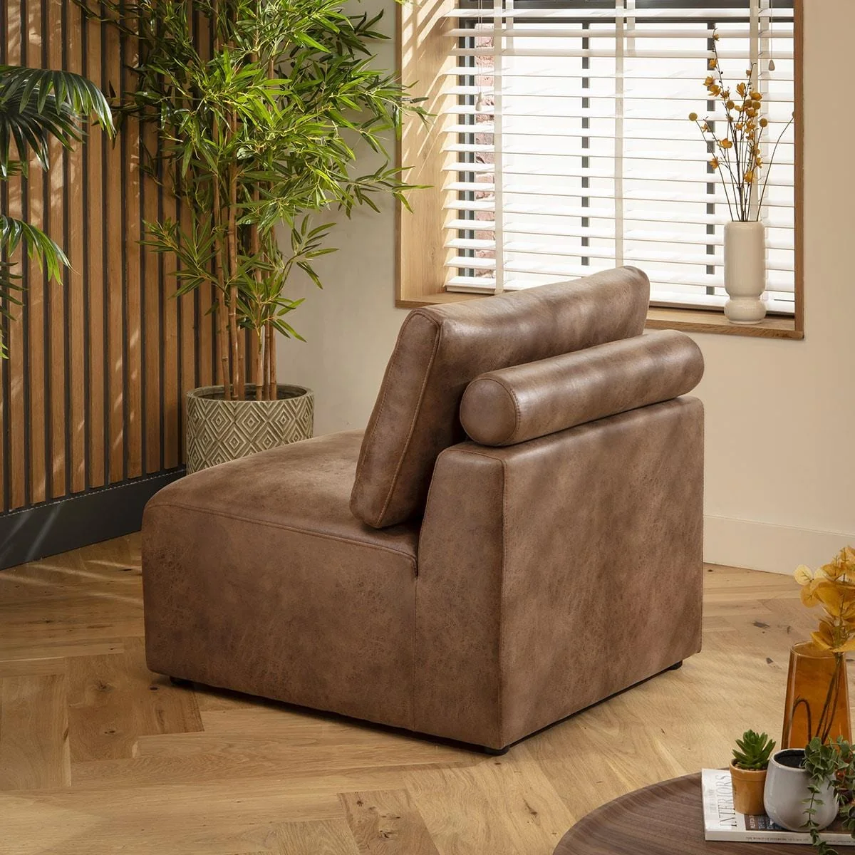 ExDisplay Martha 6 Seater Corner Sofa Antique Brown 348x266cm 15R – image 8