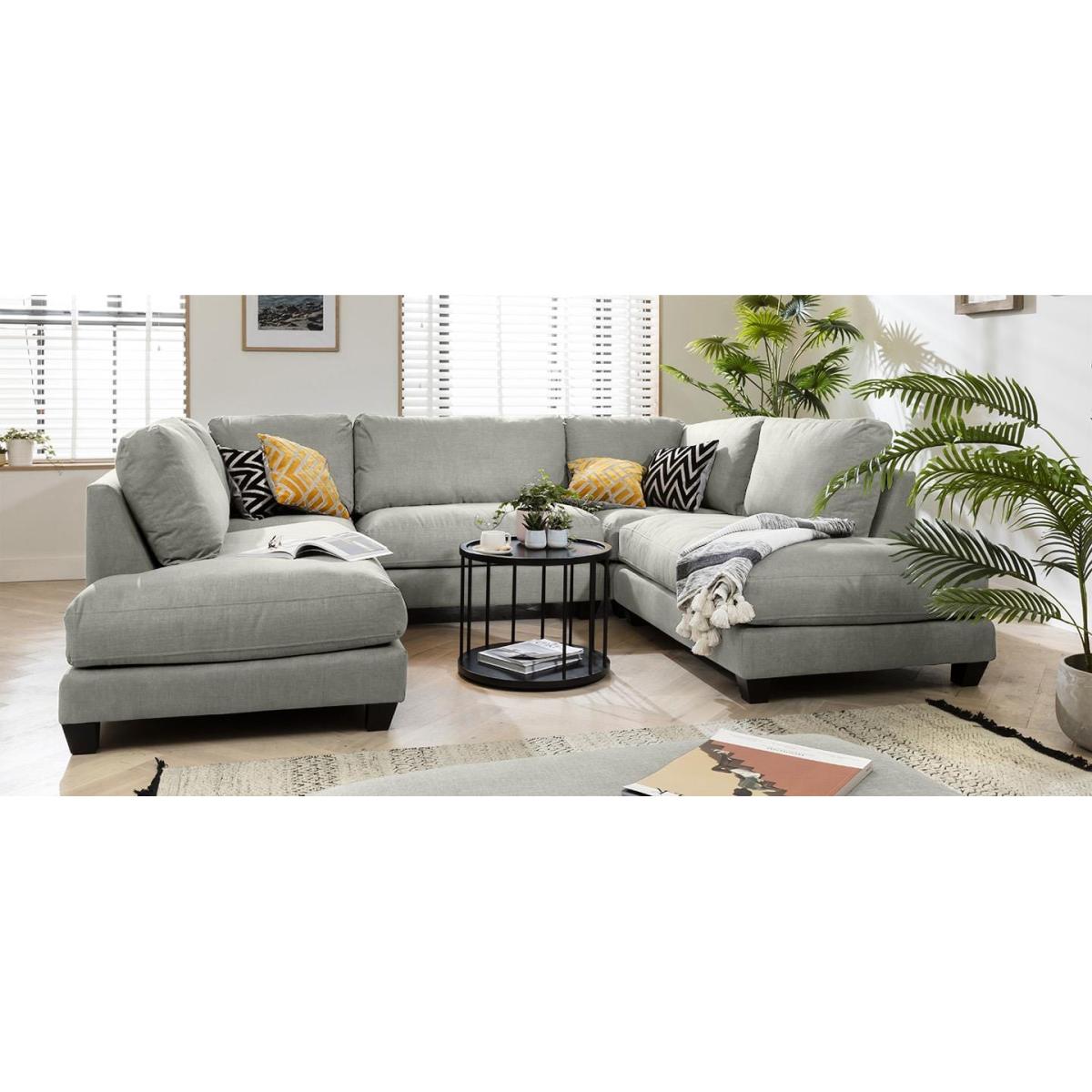 Modern Modular U Shape Corner 6 Seater Sofa 295x225cm Custom Fabric – image 3